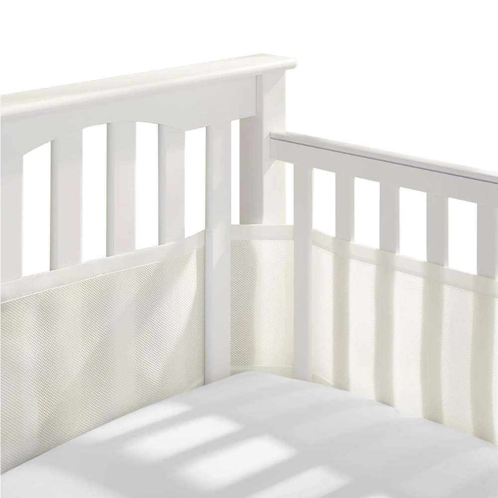 BreathableBaby Breathable Mesh Liner for Cribs, Classic 3mm Mesh